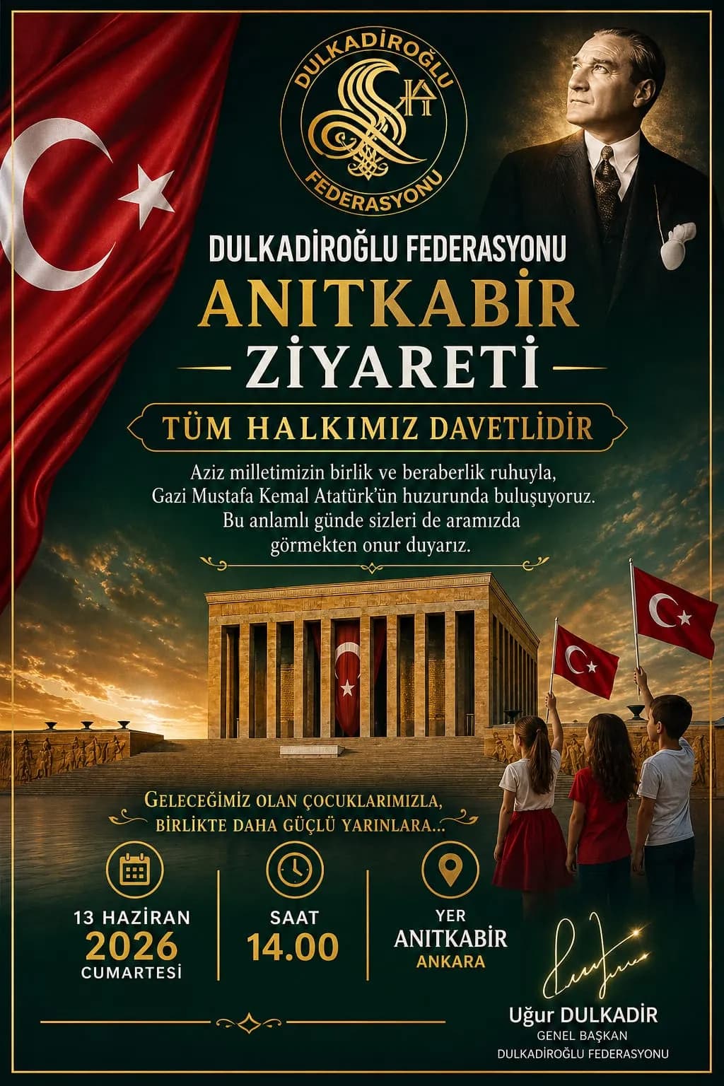 13 HAZİRAN ANITKABİR ZİYARETİ